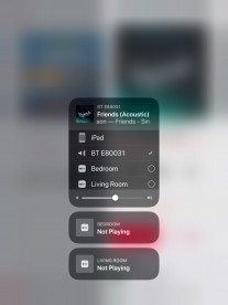 Selecting AirPlay 2 sources