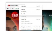 Chrome adds option to mute entire websites