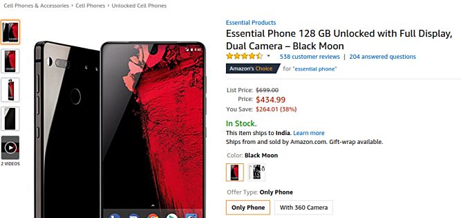 Deal: Grab the Essential Phone for $435 - GSMArena.com news