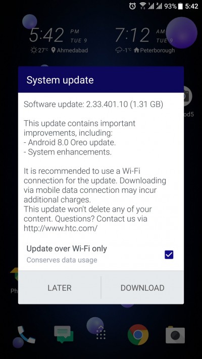 HTC U11 Oreo update is live for EMEA