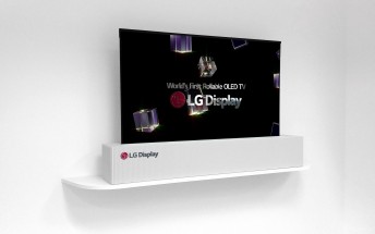 LG showcases new rollable 65” OLED display