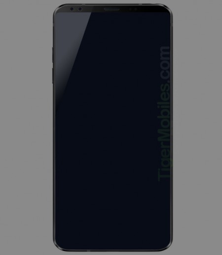 Alleged LG G7 render suggests even tinier bezels, dual front cameras