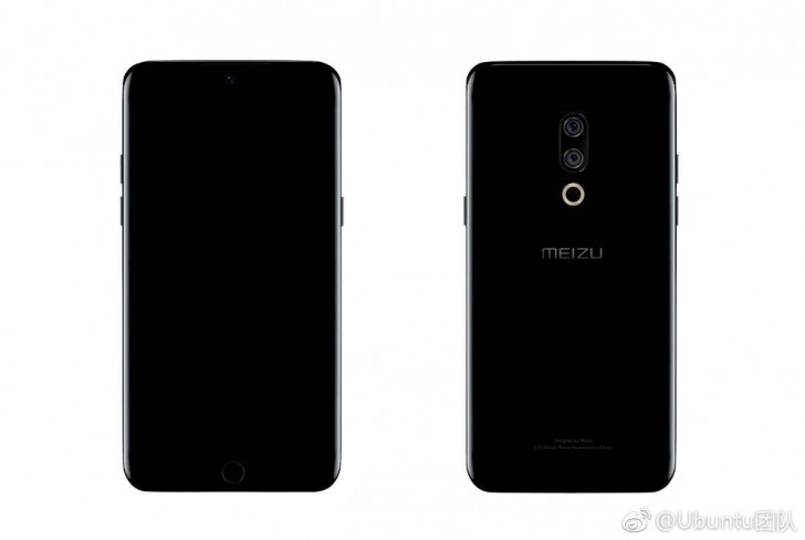 Meizu 15 appears in renders, to have dual-curved display