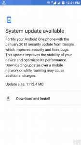 A new version of the Oreo update for the Xiaomi Mi A1 has been released