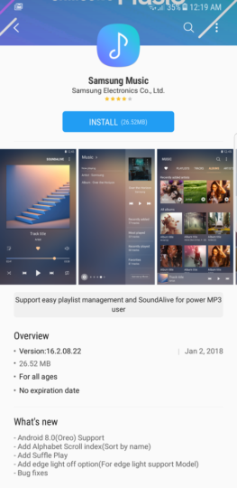 New Samsung Music app update brings Android Oreo support - GSMArena.com ...
