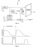 An early patent for a behind-screen camera