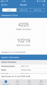 iPhone 8 Plus: Geekbench (after)