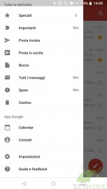 Gmail Go screenshots