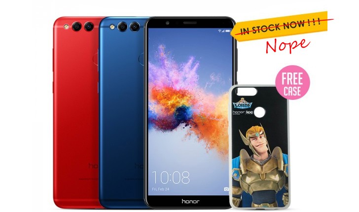 Huawei launches Red Honor 7X internationally, adds a Gray color too