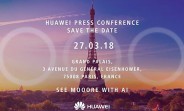 Huawei confirms three-cam Huawei P20 with its latest press invite