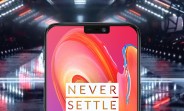 This might be the OnePlus 6 and it has a notch in the screen