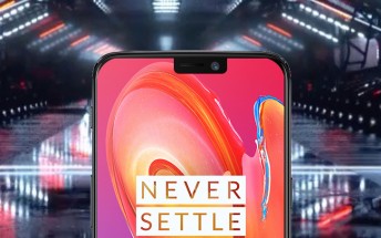 This might be the OnePlus 6 and it has a notch in the screen