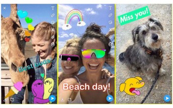 Snapchat integrates GIF stickers from Giphy