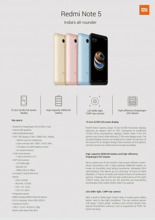 redmi note 5 plus processor