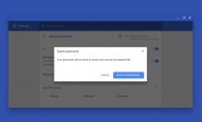 Chrome to add export password option on desktop