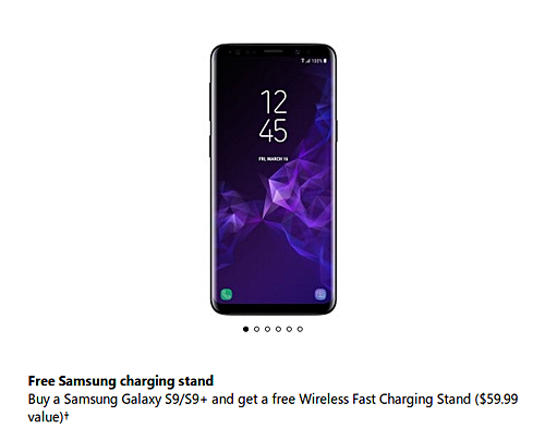 Deal: Free fast charge wireless charging stand with Samsung Galaxy S9/S9+ -   news