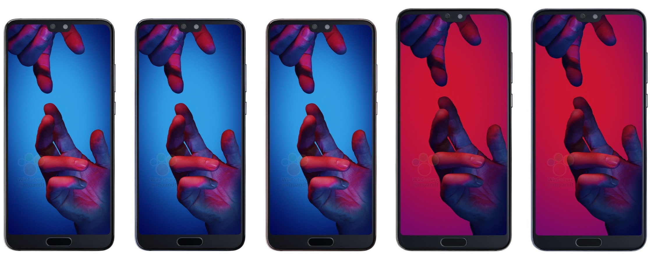 Huawei P20, P20 Lite, P20 Pro renders leak ahead of March 27