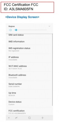 Samsung Galaxy A6+ FCC documents