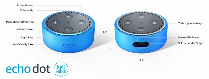 s Echo Dot Kids Edition has a case and parental controls