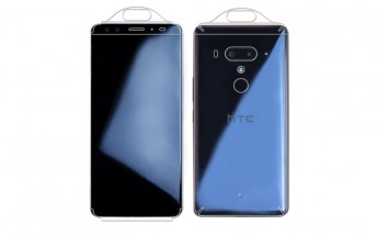 HTC U12+ appears in case renders with 4 cameras