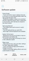 Unlocked US Galaxy Note8 Android Oreo update changelog
