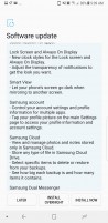 Unlocked US Galaxy Note8 Android Oreo update changelog