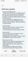 Unlocked US Galaxy Note8 Android Oreo update changelog