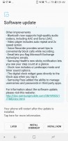 Unlocked US Galaxy Note8 Android Oreo update changelog