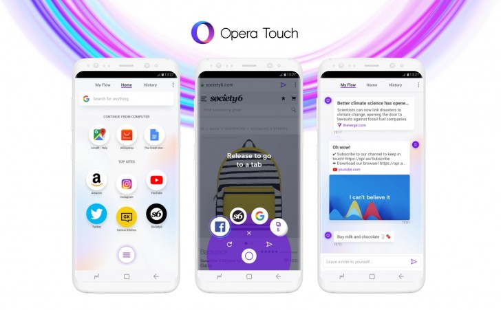 opera touch browser