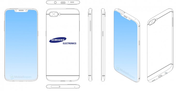 Samsung patents notched and full screen designs