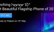 Honor 10 to launch in India on May 15 exclusively on Flipkart