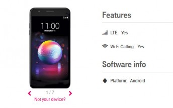 LG K30 appears on T-Mobile’s support page