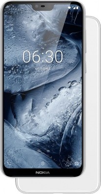 Nokia X6 in black, blue and white