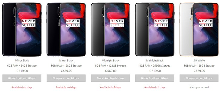 OnePlus 6 arrives at European stores