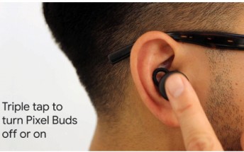 Now you can turn on/off your Pixel Buds through a triple tap