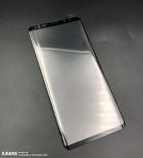 Alleged Samsung Galaxy Note9 tempered glass screen protector