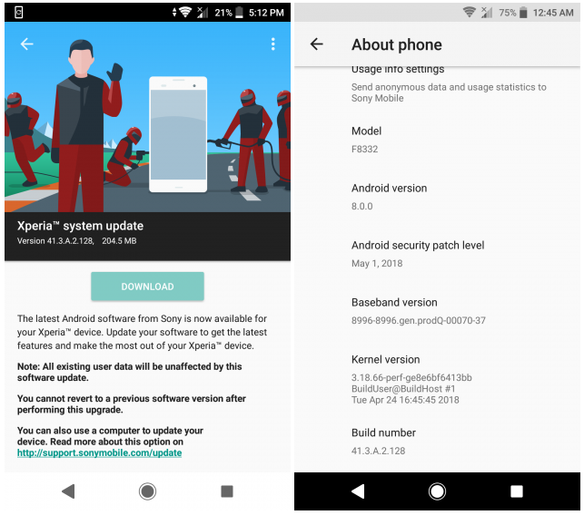 Sony rolls out new update Xperia XZ, and X Performance - GSMArena.com news