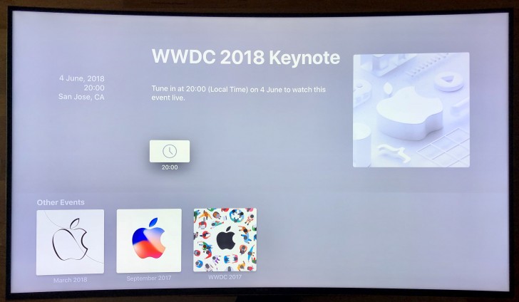 Watch apple keynote discount on apple tv