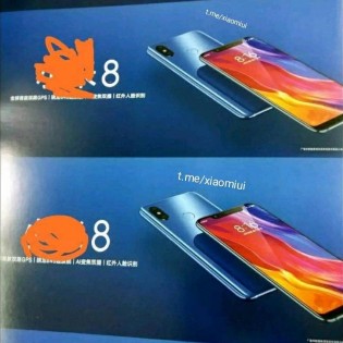 Promo images of Xiaomi Mi 8