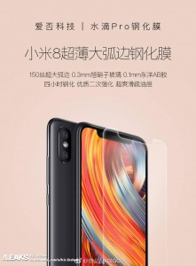 Xiaomi Mi 8 design revealed by promo images for a screen protector