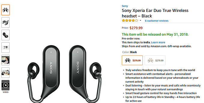 Sony Xperia Ear Duo pre-orders are now live in US - GSMArena.com news