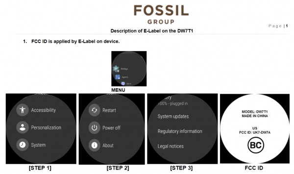 FCC filing reveals seven Fossil Group smartwatches running Wear OS