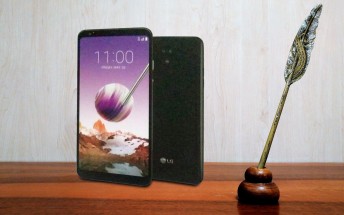 LG Stylo 4 box points to a tall 6.2