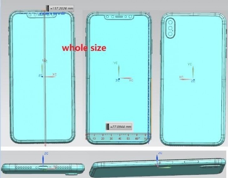 Iphone x display size