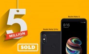 Xiaomi Redmi Note 5 and Redmi Note 5 Pro sales reach 5 million