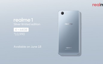 Oppo Realme 1 gets limited edition Silver variant
