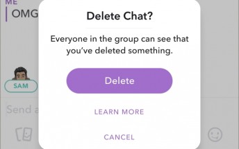 Snapchat now lets you unsend messages