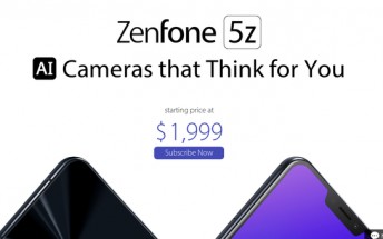 Asus US lists the Zenfone 5z at $1,999