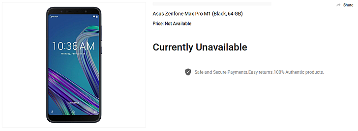 asus zenfone max pro m1 flipkart