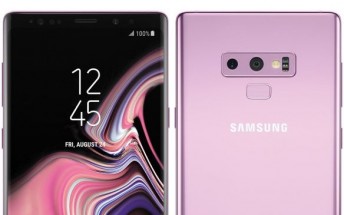Galaxy Note9 shows up in renders in Lilac Purple